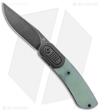 Kansept Knives Reverie Frame Lock Knife Jade G-10/Black Ti (3" Black SW S35VN)