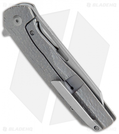 Kansept Knives Shard Frame Lock Knife Gray Speckled Titanium (3.5" Gray)