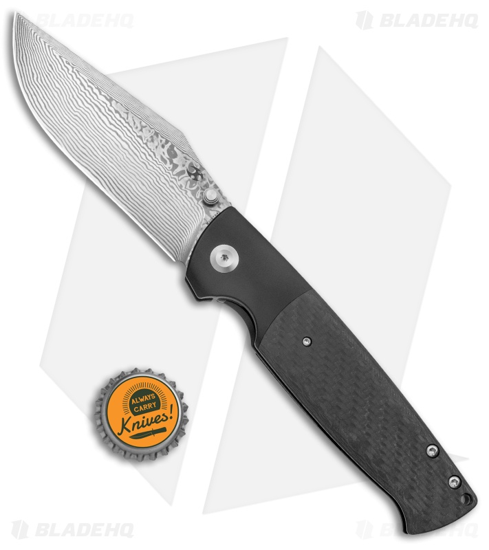 Kansept Knives Shikari - Frame Lock Knife | Black Ti/Carbon Fiber
