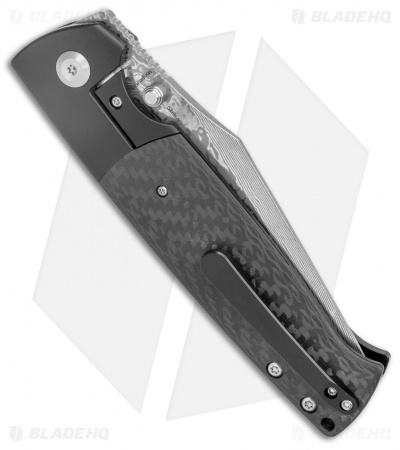 SHIKARI NO．0 Kansept Knives Shikari - Frame Lock Knife | Black Ti/Carbon
