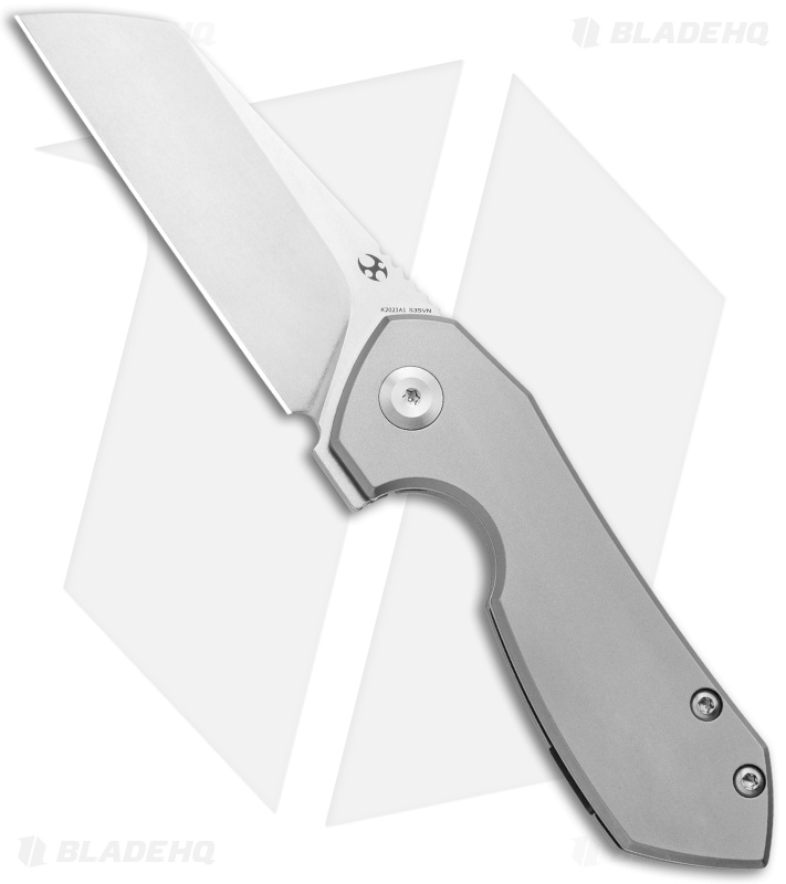 Kansept Knives Steller Frame Lock Knife Titanium (3" Satin)