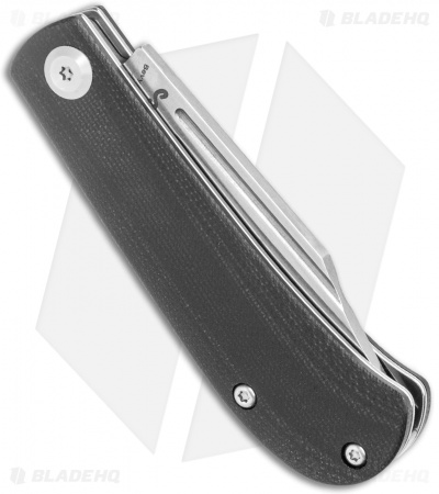 Kansept Knives Swan Bevy Slip Joint Knife Black G-10 (2.5" Stonewash)