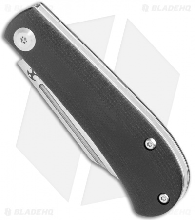 Kansept Knives Swan Bevy Slip Joint Knife Black G-10 (2.5" Stonewash)