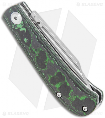 Kansept Knives Swan Bevy Slip Joint Knife Green Carbon Fiber (2.5" SW S35VN)