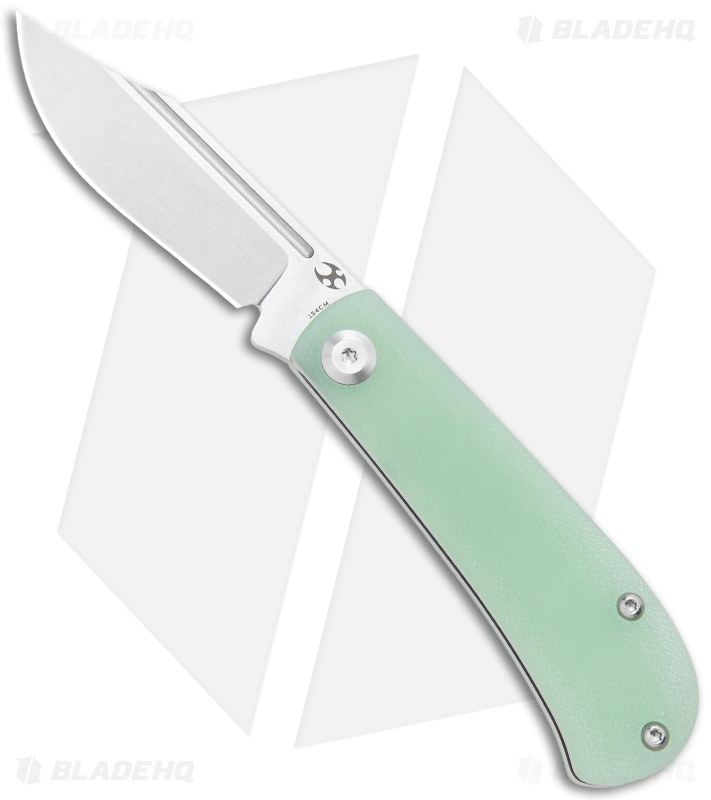 Kansept Knives Swan Bevy Slip Joint Knife Natural G-10 (2.5" Stonewash)