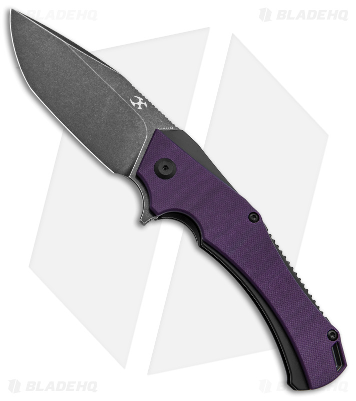 Kansept Hellx - Liner Lock Knife | Purple G-10/D2 | Blade HQ