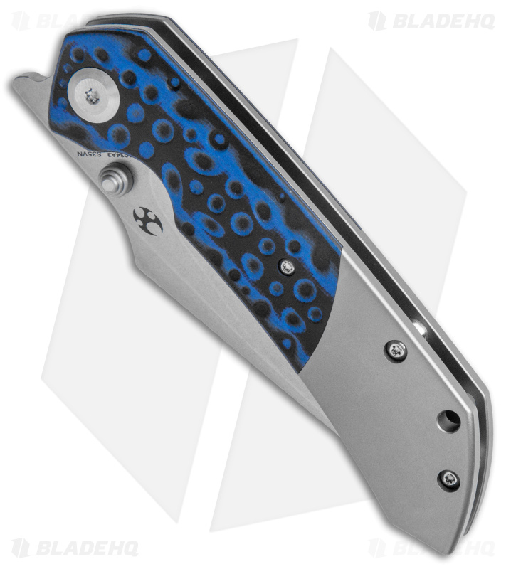 Kansept Knives Fenrir - Liner Lock Knife | Black/Blue G-10/Ti