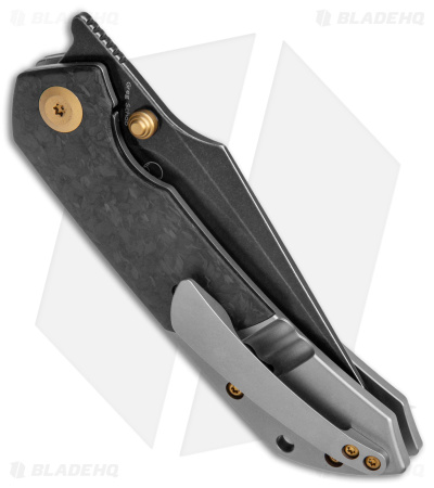 Kansept Knives Fenrir - Liner Lock Knife | Black/Shred CF/Ti