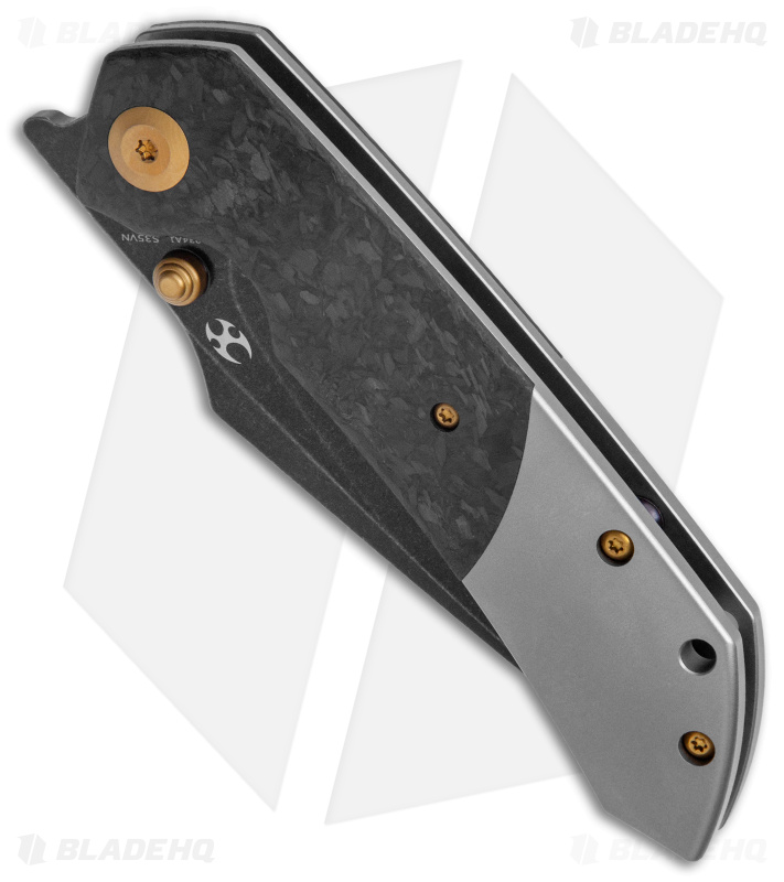 Kansept Knives Fenrir - Liner Lock Knife | Black/Shred CF/Ti