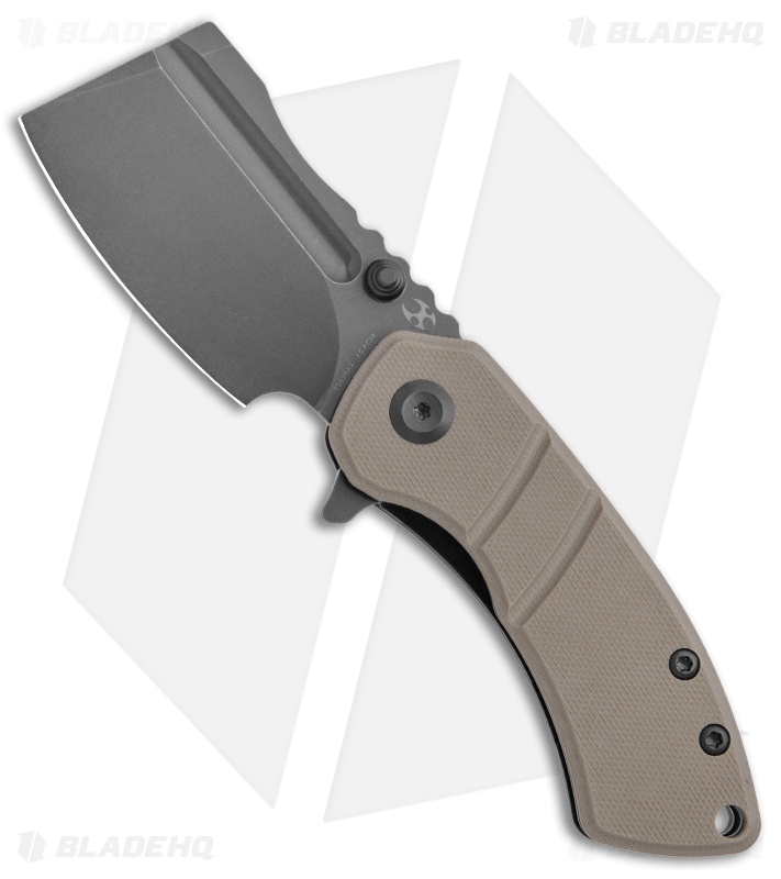 Kansept Knives Korvid M Liner Lock Knife Tan G-10 - Blade HQ