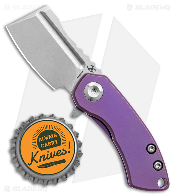 Kansept Knives | Mini Korvid Knife | Purple Ti - Blade HQ