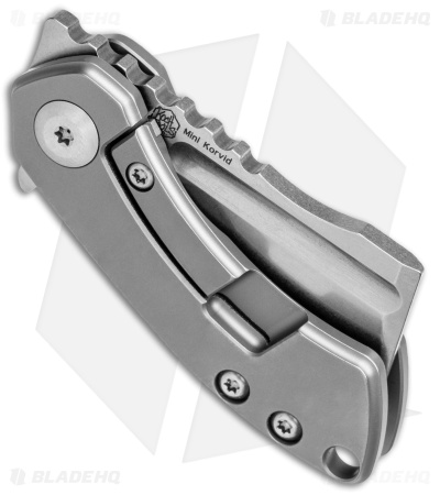 Kansept Knives Mini Korvid Frame Lock Knife Spectrum Titanium (1.5" SW S35VN)