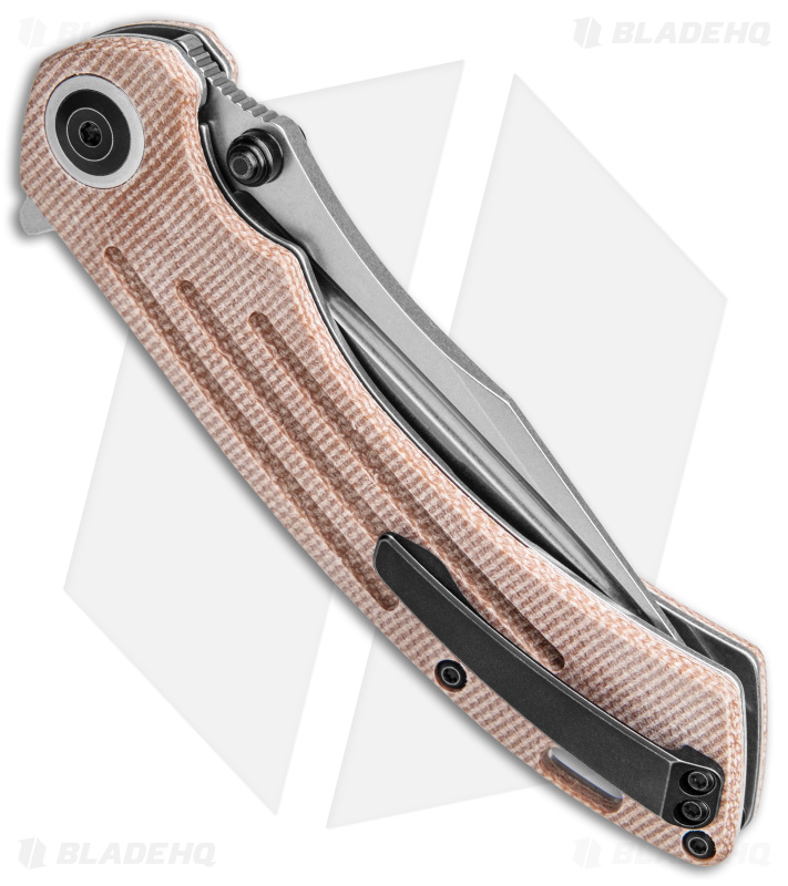 Kansept Pretatout Clip Point Liner Lock Knife Brown Micarta (3.6" SW)