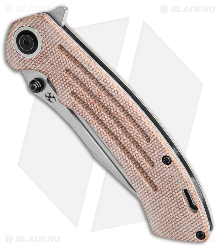 Kansept Pretatout Clip Point Liner Lock Knife Brown Micarta (3.6" SW)