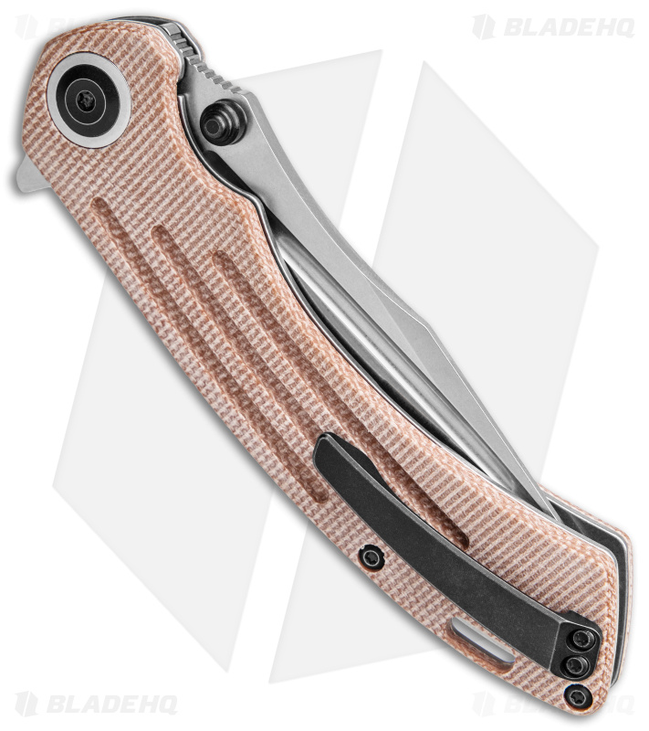 Kansept Knives Pretatout Liner Lock Knife Brown Micarta (3.6" SW)
