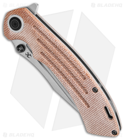 Kansept Knives Pretatout Liner Lock Knife Brown Micarta (3.6" SW)