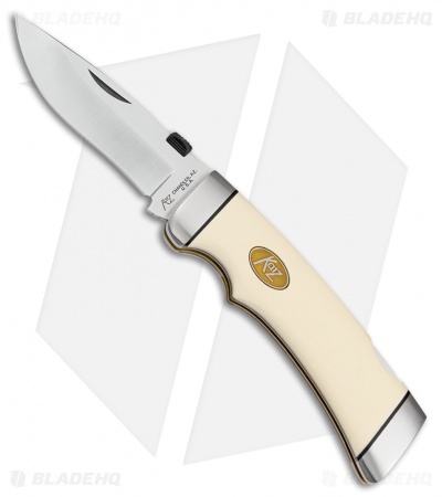 Katz Knives Cheetah Lock Back Knife White Micarta (3.75" Satin) K-900DP/WM