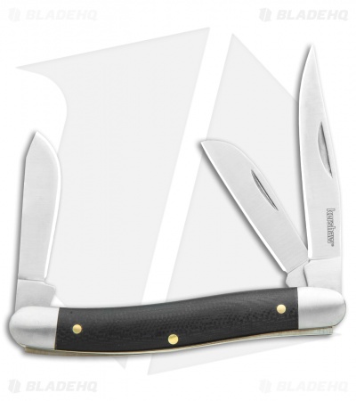 Kershaw Brandywine Stockman Slip Joint Knife 2.6" Black G-10 4382