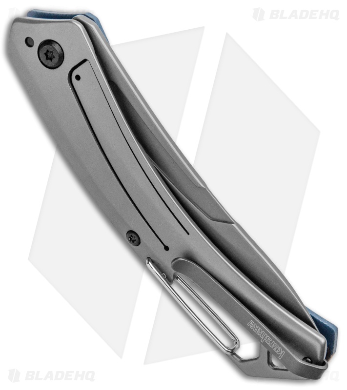 Kershaw Reverb XL Frame Lock Knife Carabiner CF/G-10 (3" Gray) 1225