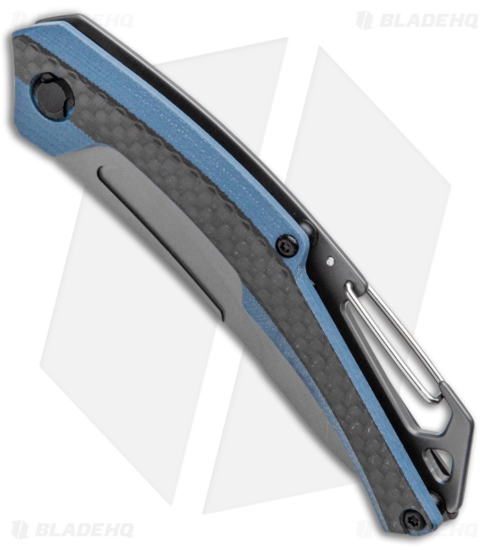 Kershaw Reverb XL Frame Lock Knife Carabiner CF/G-10 (3" Gray) 1225