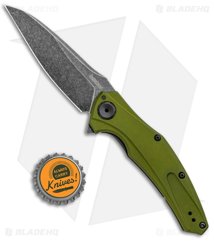Kershaw Bareknuckle Sub-Frame Lock Knife OD Green (3.5" BlackWash) 7777OLBW