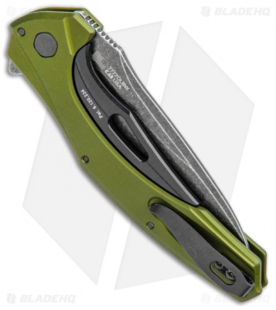 Kershaw Bareknuckle Sub-Frame Lock Knife OD Green (3.5" BlackWash) 7777OLBW