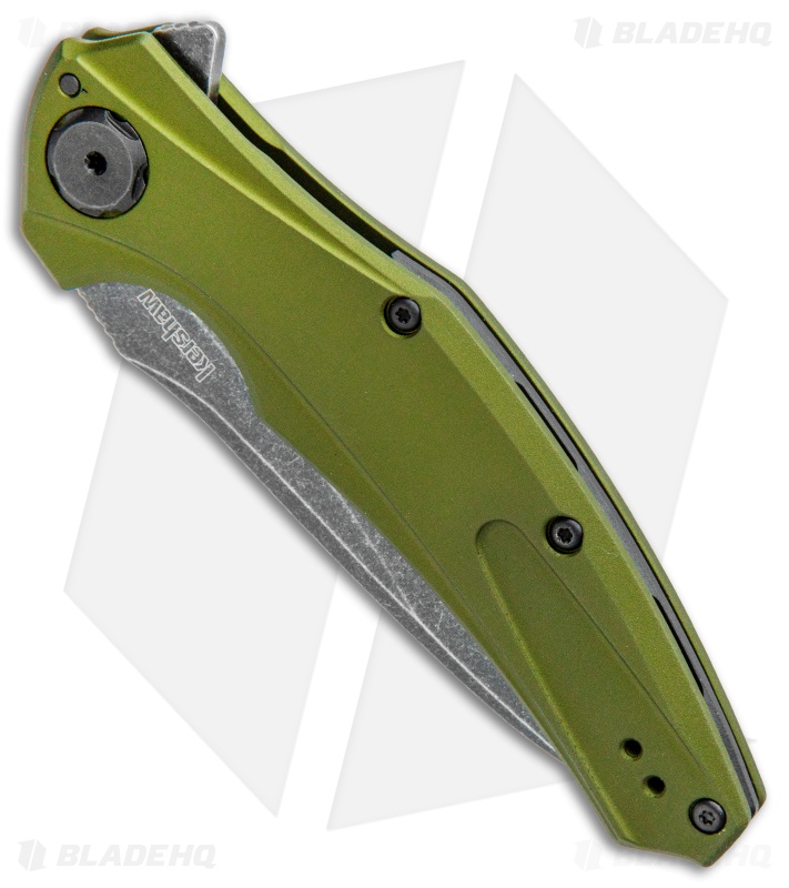 Kershaw Bareknuckle Sub-Frame Lock Knife OD Green (3.5" BlackWash) 7777OLBW