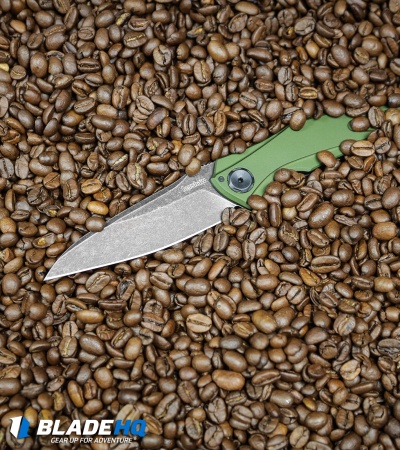 Kershaw Bareknuckle Sub-Frame Lock Knife OD Green (3.5" BlackWash) 7777OLBW