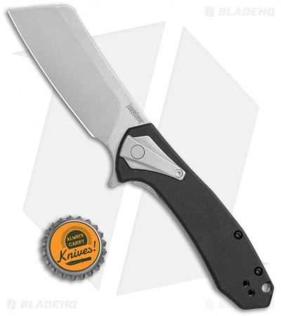 Kershaw Bracket Cleaver Assisted Frame Lock Knife Black G-10 (3.4" SW) 3455