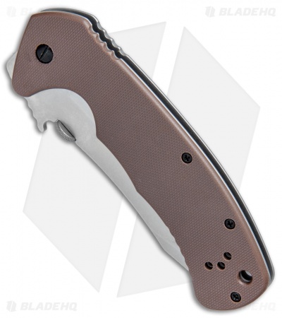 Kershaw CQC-11K Frame Lock Knife Brown G-10 (3.5" Stonewash) 6031