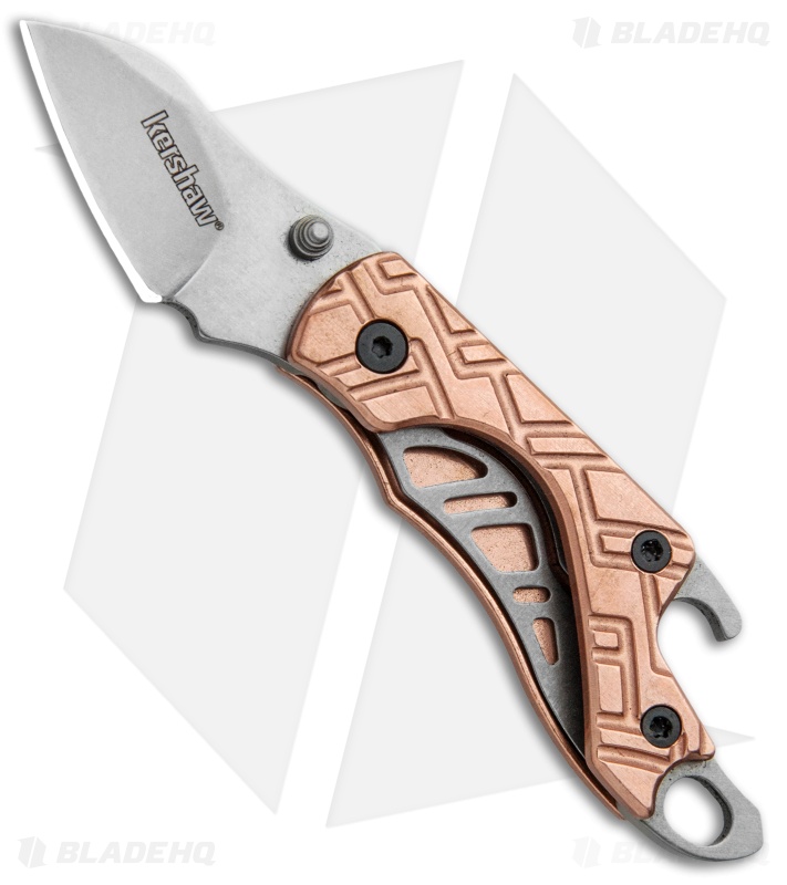 Kershaw Cinder - Keychain Knife Bottle Opener | Copper | Blade HQ