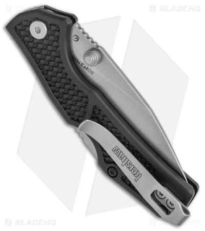 Kershaw Debris Lockback Folding Knife Black GFN (2.75" Stonewash) 2034