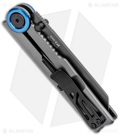 Kershaw Decibel Frame Lock Knife Gray Stainless Steel (3" Gray Ti) 2045