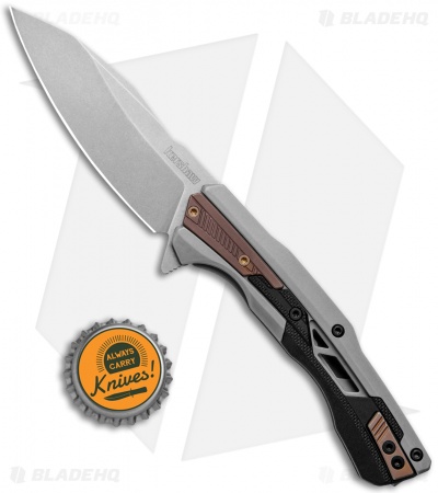 Kershaw Endgame Frame Lock Knife Bronze PVD/GFN (3.25" Stonewash) 2095