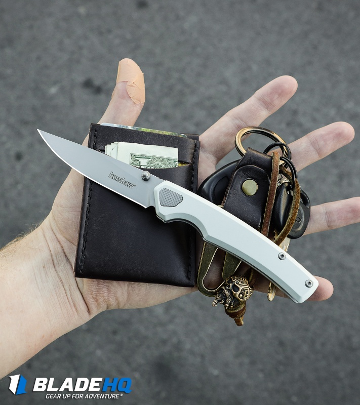 Kershaw Epistle Liner Lock Knife Gray (3" Bead Blast) 2131