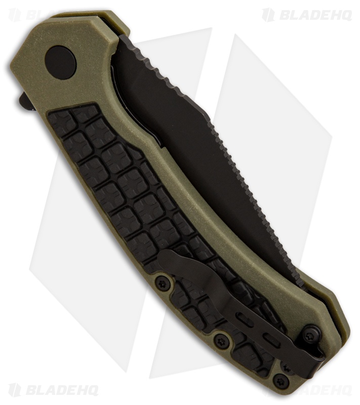 Kershaw Faultline Liner Lock Knife Green/Black GFN (3" Black) 8760