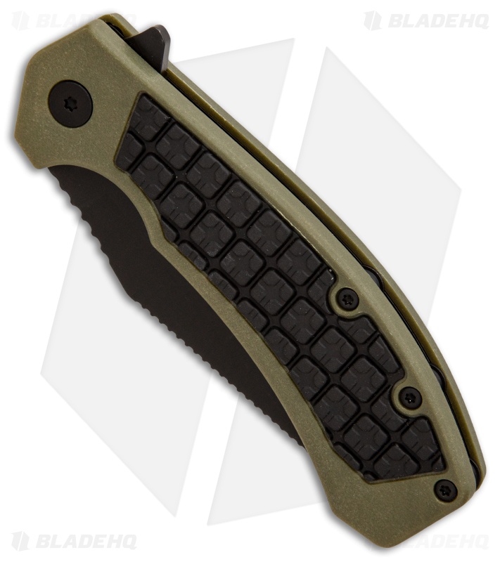 Kershaw Faultline Liner Lock Knife Green/Black GFN (3" Black) 8760