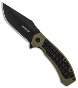 Kershaw Faultline Liner Lock Knife Green/Black GFN (3" Black) 8760 *DISC*