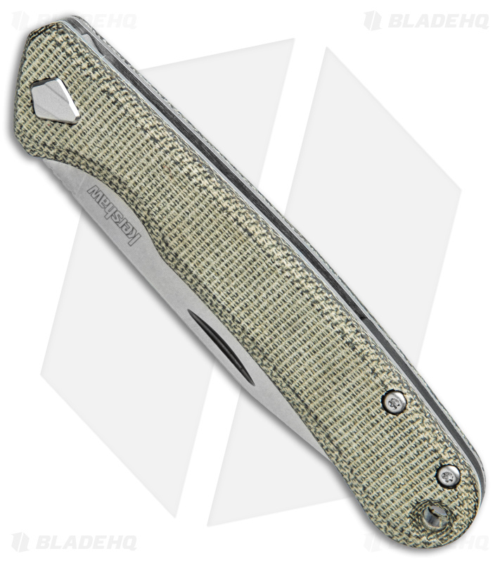 Kershaw Federalist Folding Knife Green Micarta (3.25" Stonewash) 4320