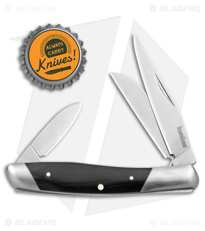 Kershaw Iredale Slip Joint Knife Black Canvas Micarta (2.6" Satin) 4386