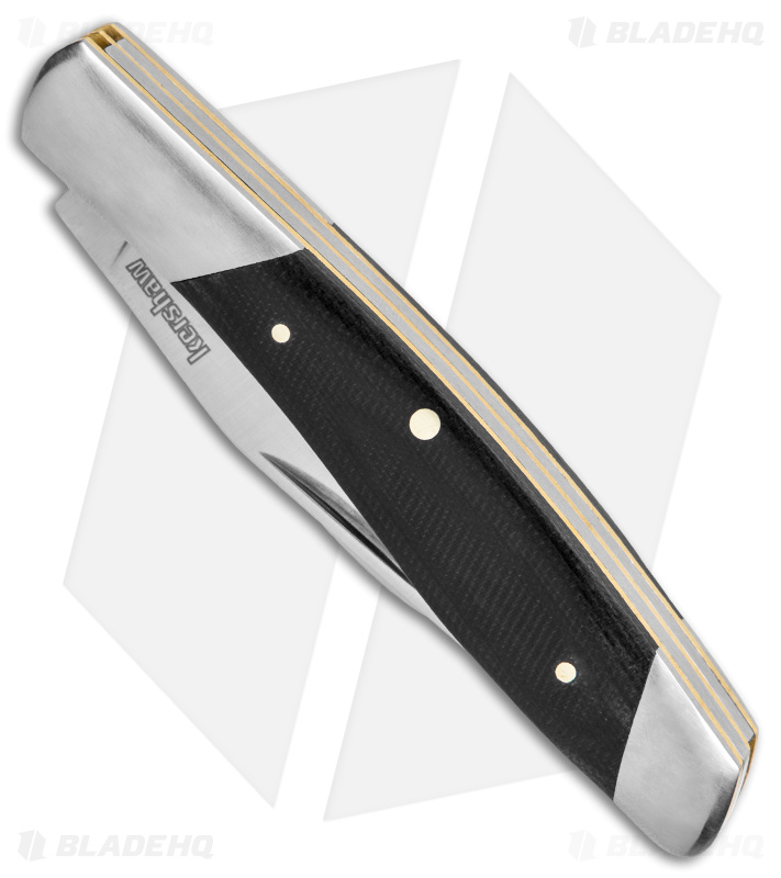 Kershaw Iredale Slip Joint Knife Black Canvas Micarta (2.6" Satin) 4386