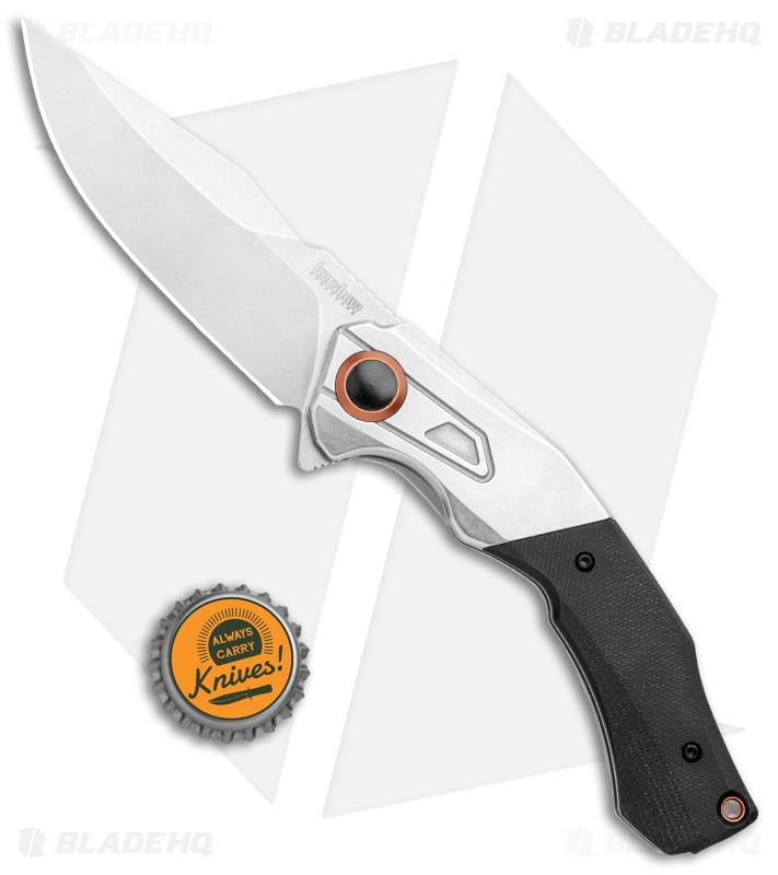 Kershaw Payout Assisted Opening Knife Black G-10 (3.5" Stonewash D2) 2075