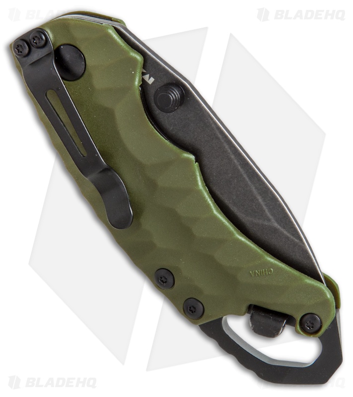 Kershaw Shuffle II Tanto Liner Lock Knife OD Green (2.25" BlackWash) 8750TOLBW