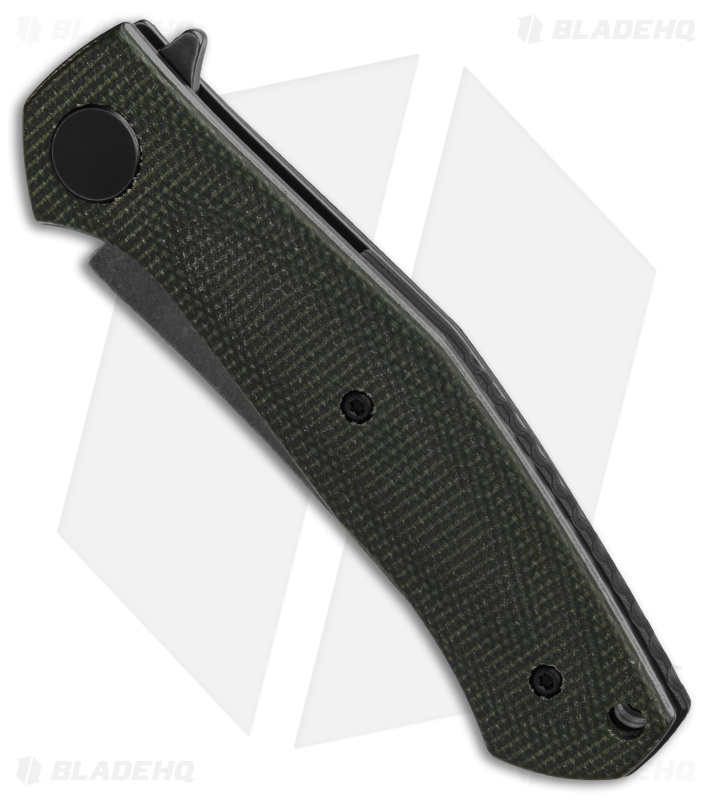 Kershaw Sinkevich Concierge Liner Lock Knife Green Micarta (3.25" Black SW)