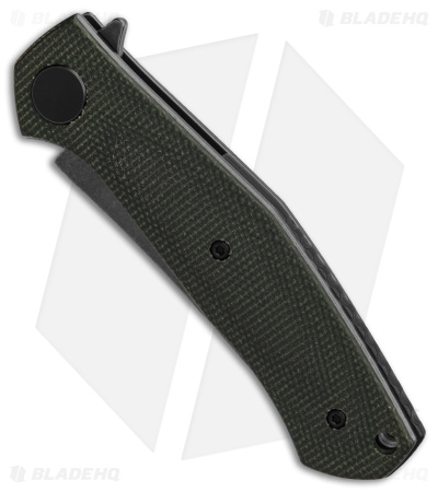 Kershaw Sinkevich Concierge Liner Lock Knife Green Micarta (3.25" Black SW)
