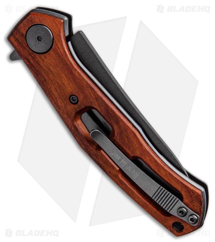 Kershaw Sinkevich Concierge Liner Lock Knife Wood (3.25" Gray) 4020WOOD