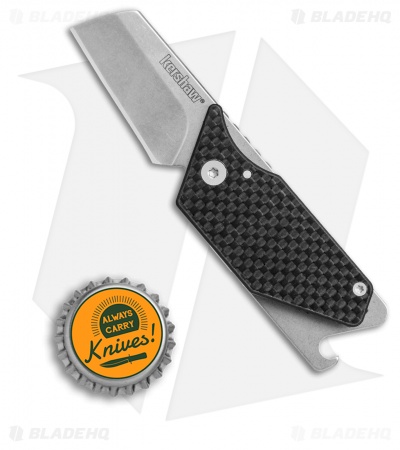 Kershaw Sinkevich Pub Friction Lock Knife Carbon Fiber (1.6" Stonewash) 4036CF