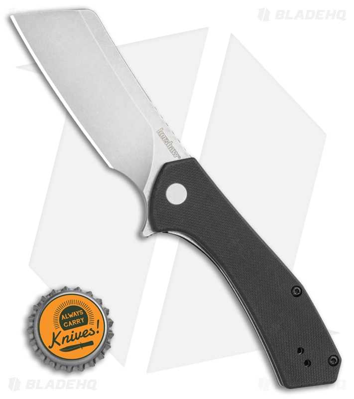 Kershaw Static Cleaver Liner Lock Knife Black G-10 (2.8" SW D2)