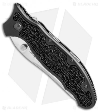 Kershaw Steven Seagal 1680ST Liner Lock Knife Ray Skin (3.5" Polish Serr) XXXX