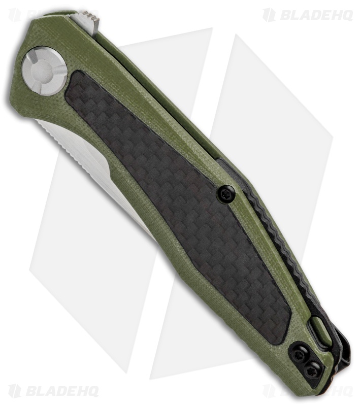 Kershaw Sinkevich Atmos Liner Lock Knife OD Green G-10/Carbon Fiber (3" Satin)